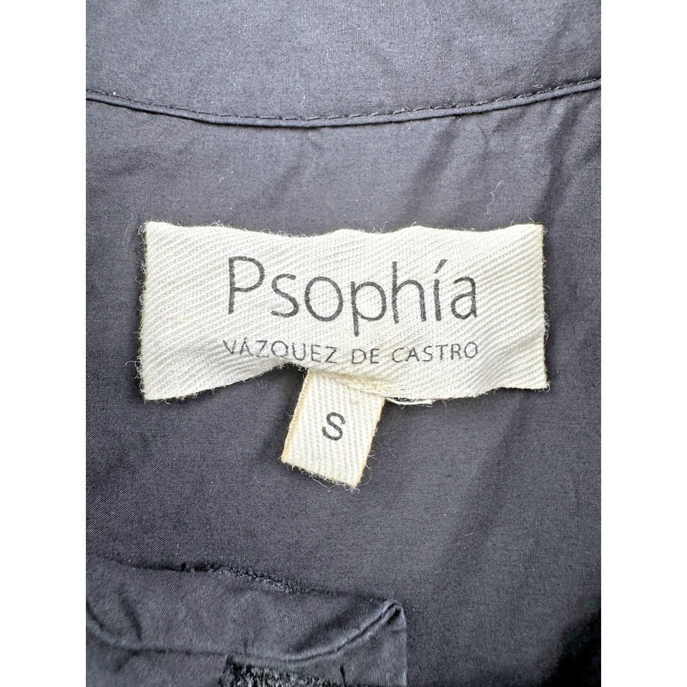 Psophia Valquez De Castro Women's Dress Black Quiet Luxury Small MSRP $750 - Picture 3 of 7